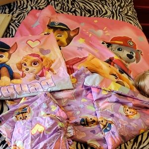 paw patrol toddler bed set.